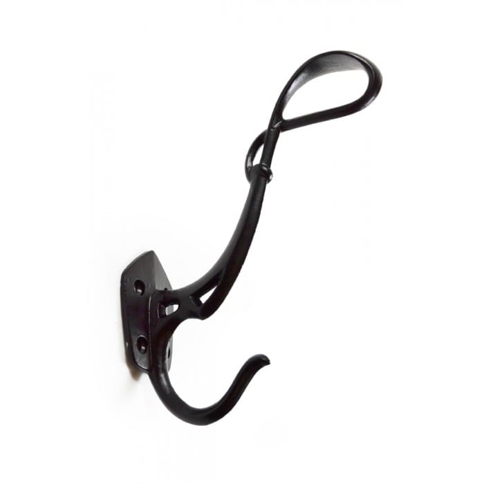 Elegant Looped Iron Coat Hook