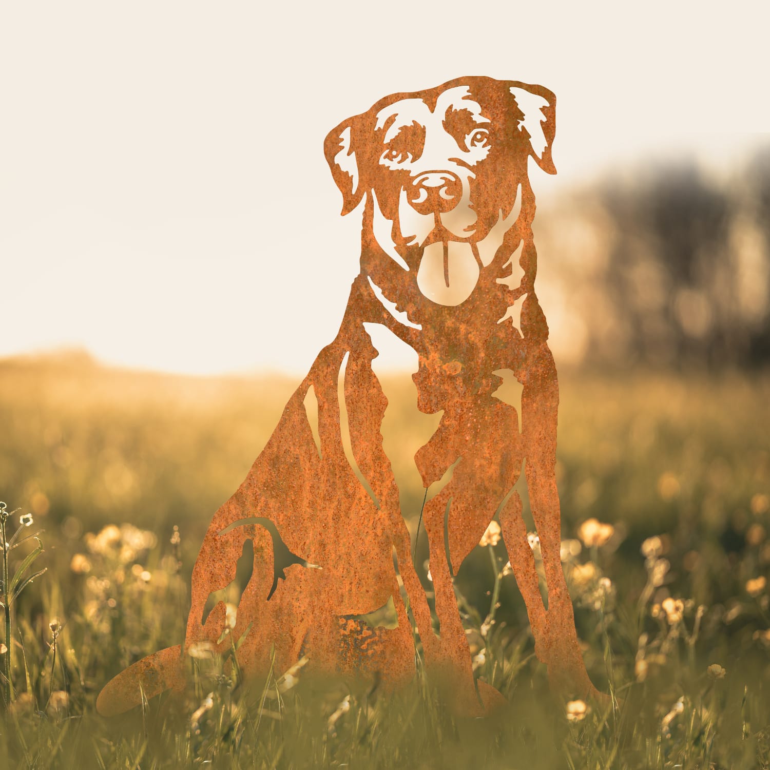 Labrador Silhouette - Rustic