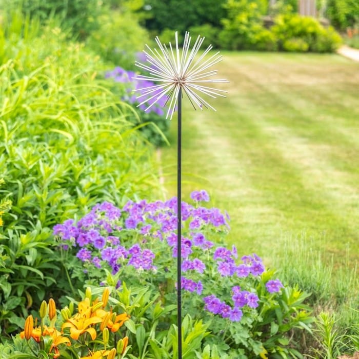 Contemporary Allium Garden Spike - 113cm