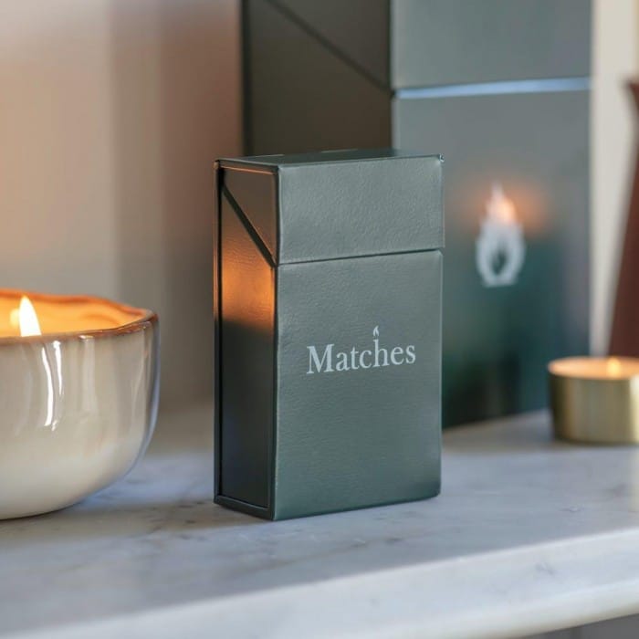 Dark Green Match Box