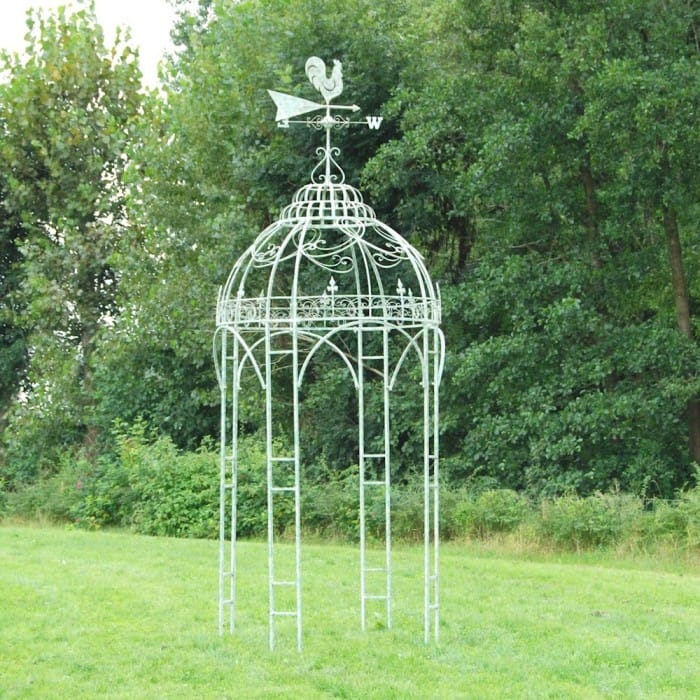 Verdigris Gazebo with Cockerel Desig…