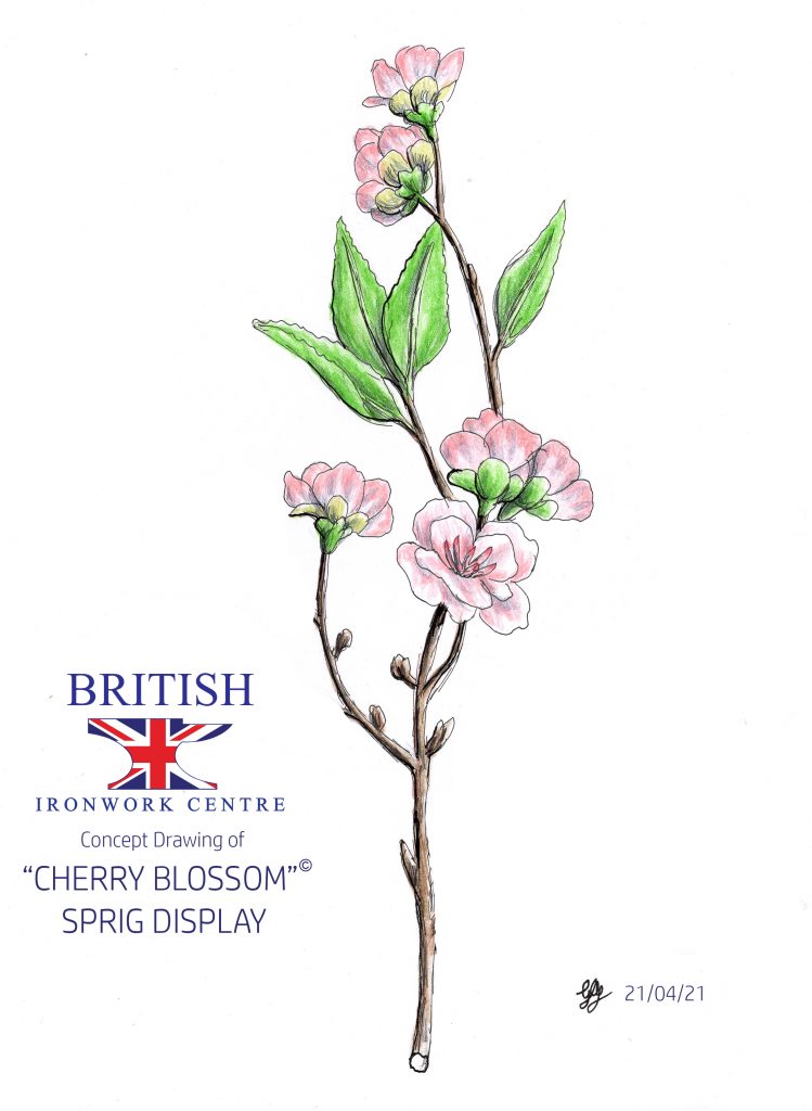 Cherry Blossom Sprig Display