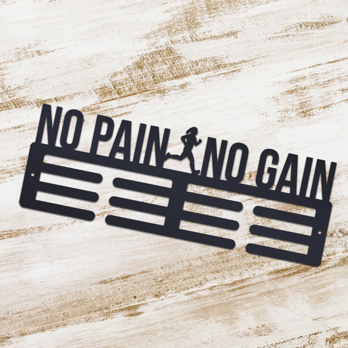 "No Pain No Gain" Sport Medal Hanger