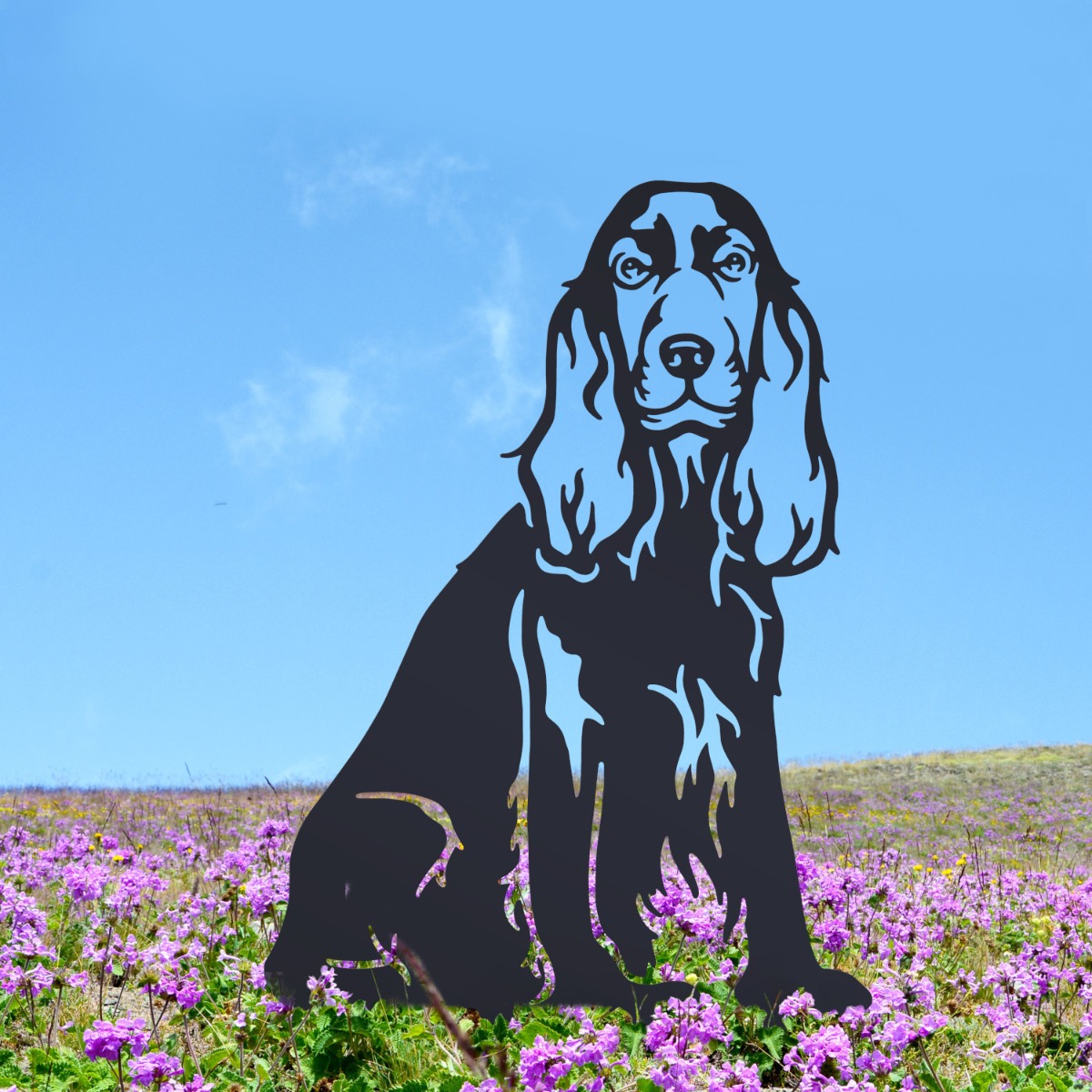 Black Cocker Spaniel Silhouette