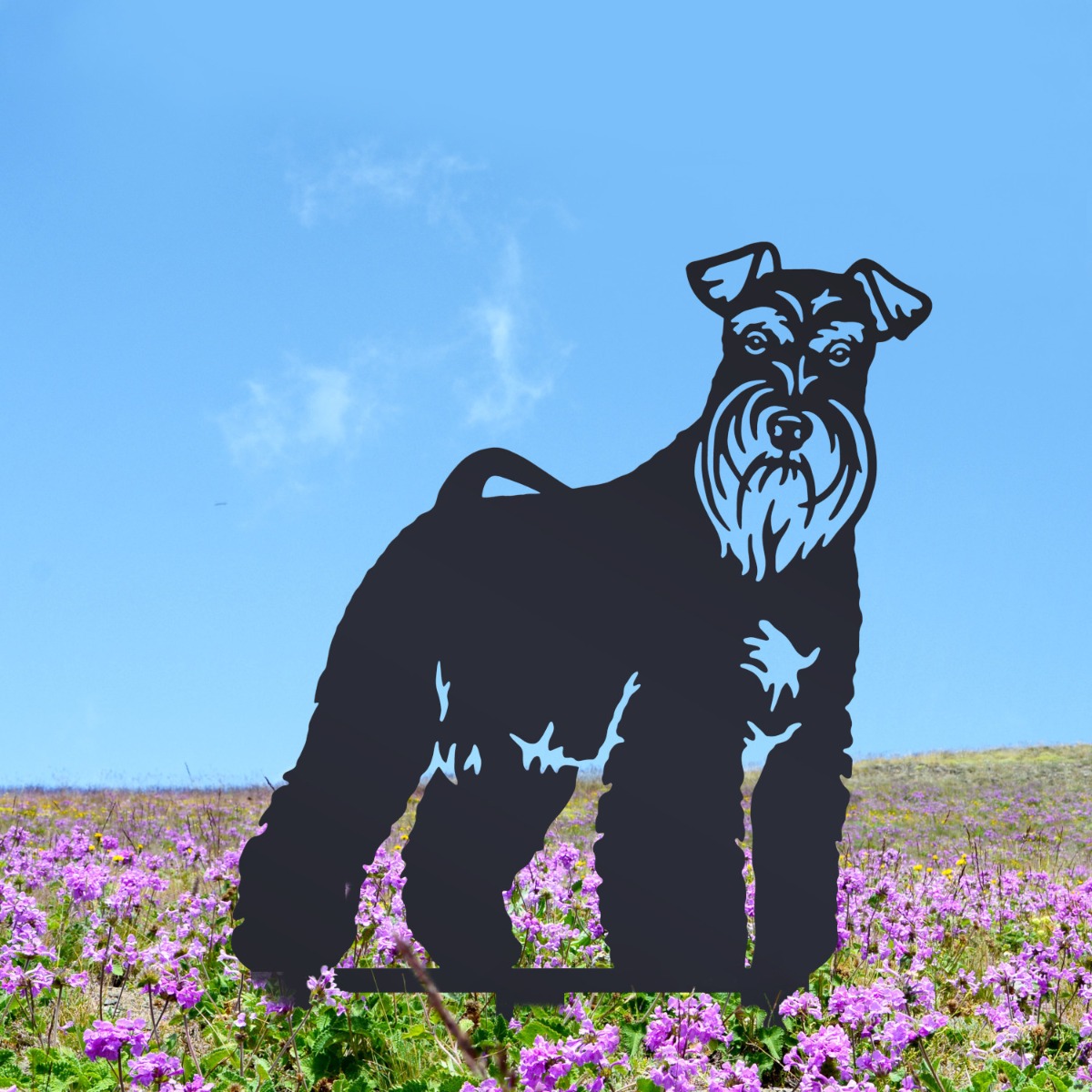 Black Miniature Schnauzer Silhouette