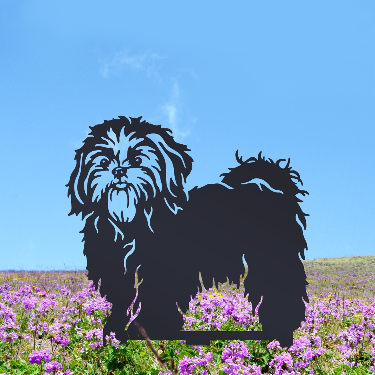 Black Shih Tzu Silhouette