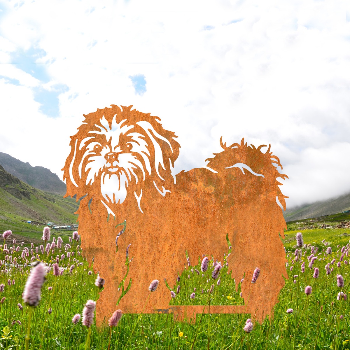 Rustic Shih Tzu Silhouette
