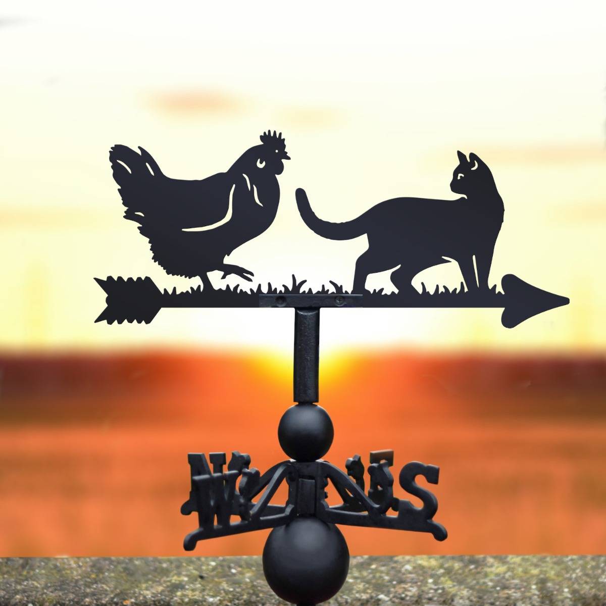 Cat & Chicken Weathervane