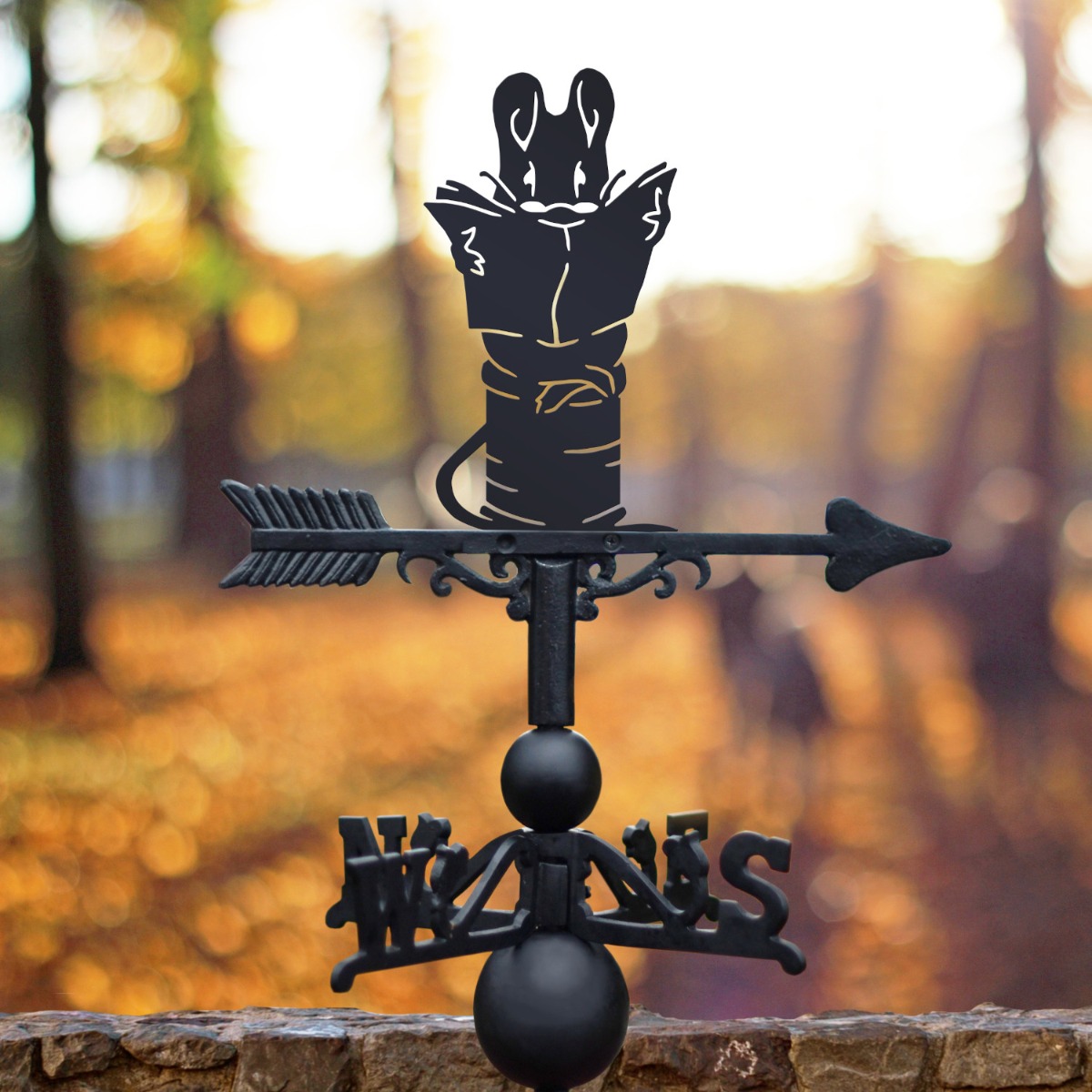 Mouse on Cotton Reel Weathervane