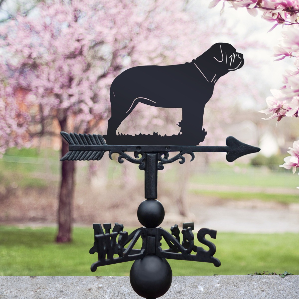Standing Bull Mastiff Weathervane