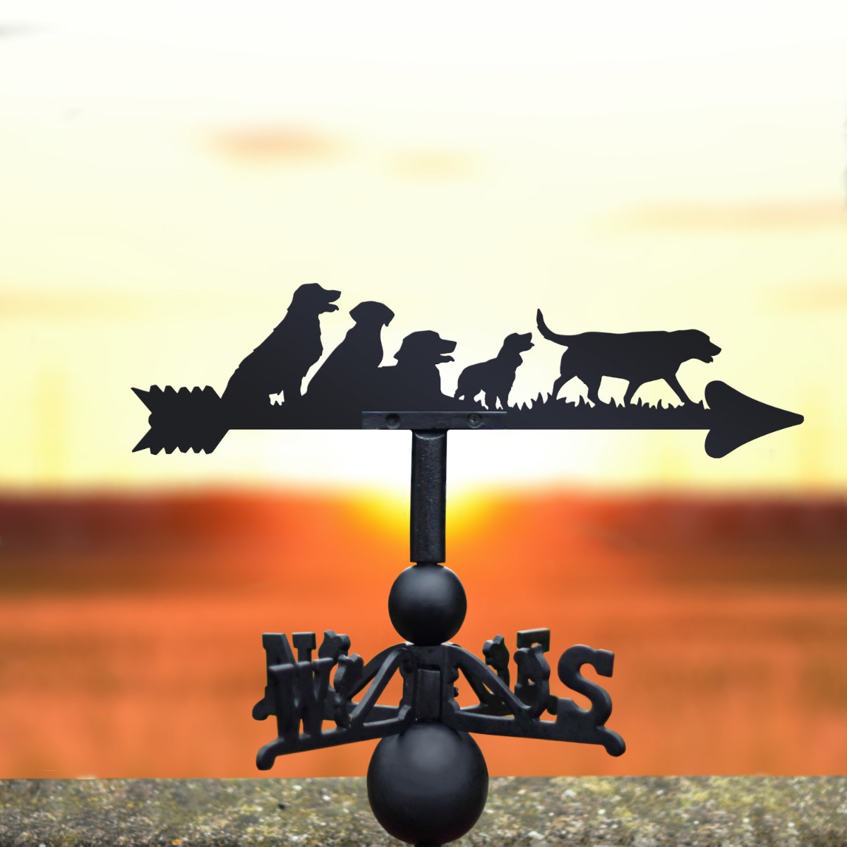 Group of Dogs Weathervane