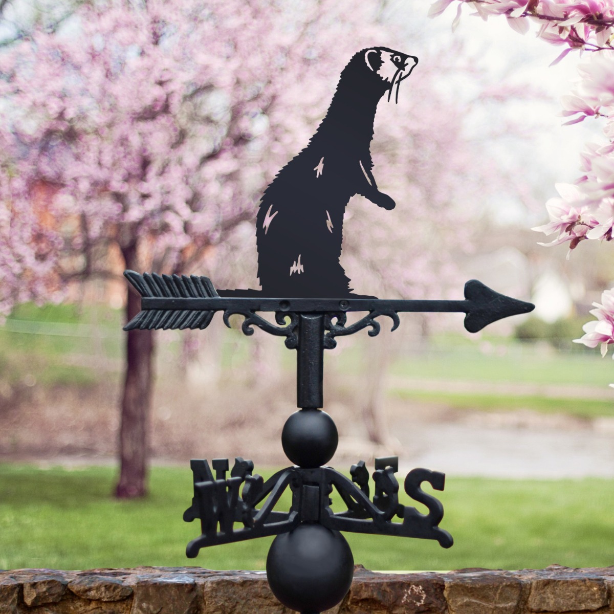 Standing Ferret Weathervane