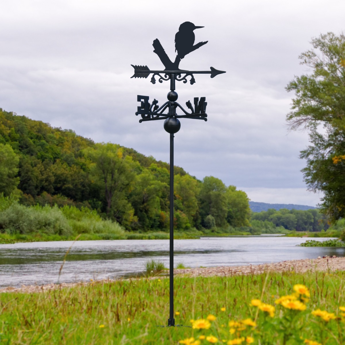 Freestanding Kingfisher Weathervane