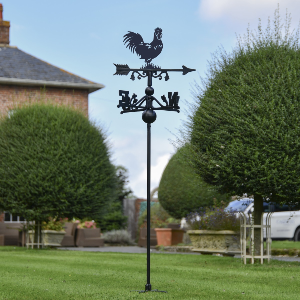 Deluxe Freestanding Rooster Weathervane