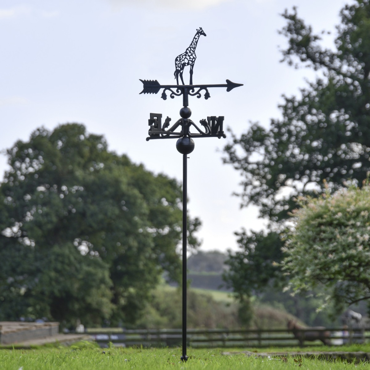 Freestanding Giraffe Weathervane