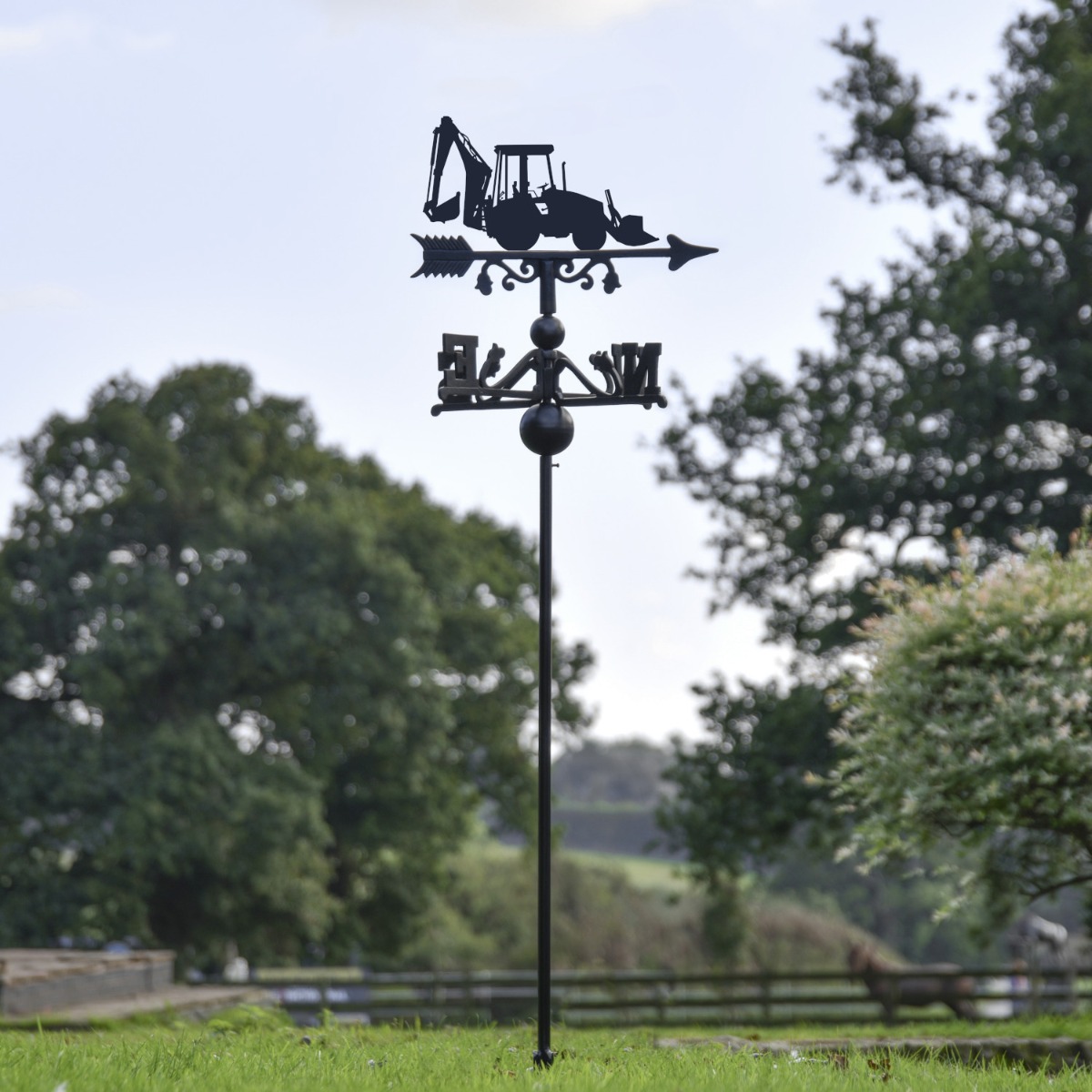 Freestanding Construction Digger Weathervane