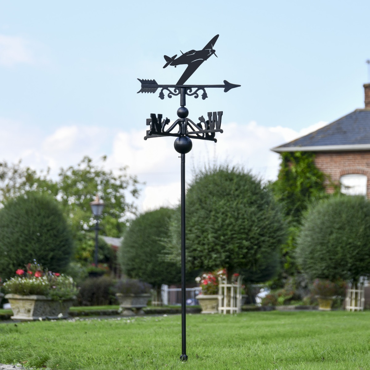 Freestanding Hurricane Aircraft Weathervane