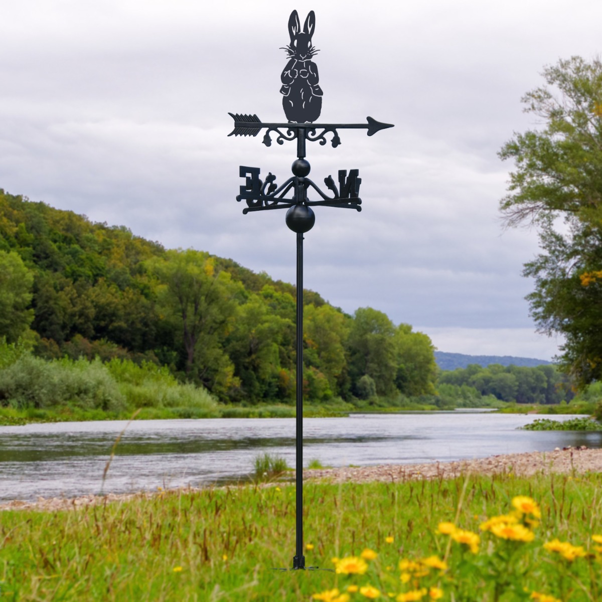 Freestanding Mr Rabbit Weathervane