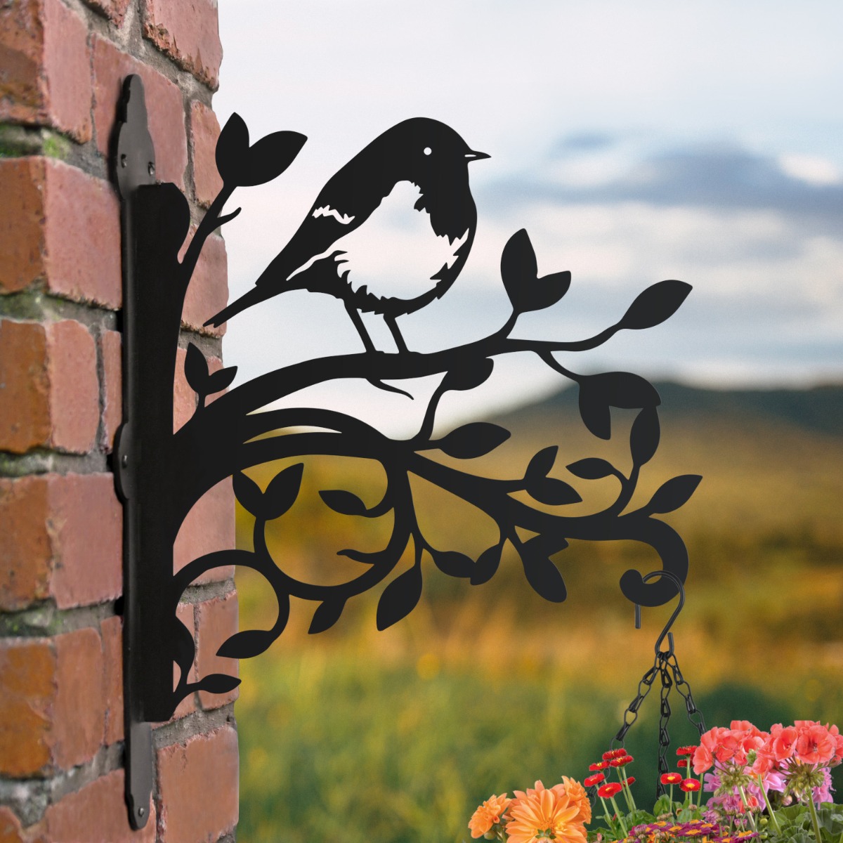 Robin & Branches Iron Hanging Basket Bracket