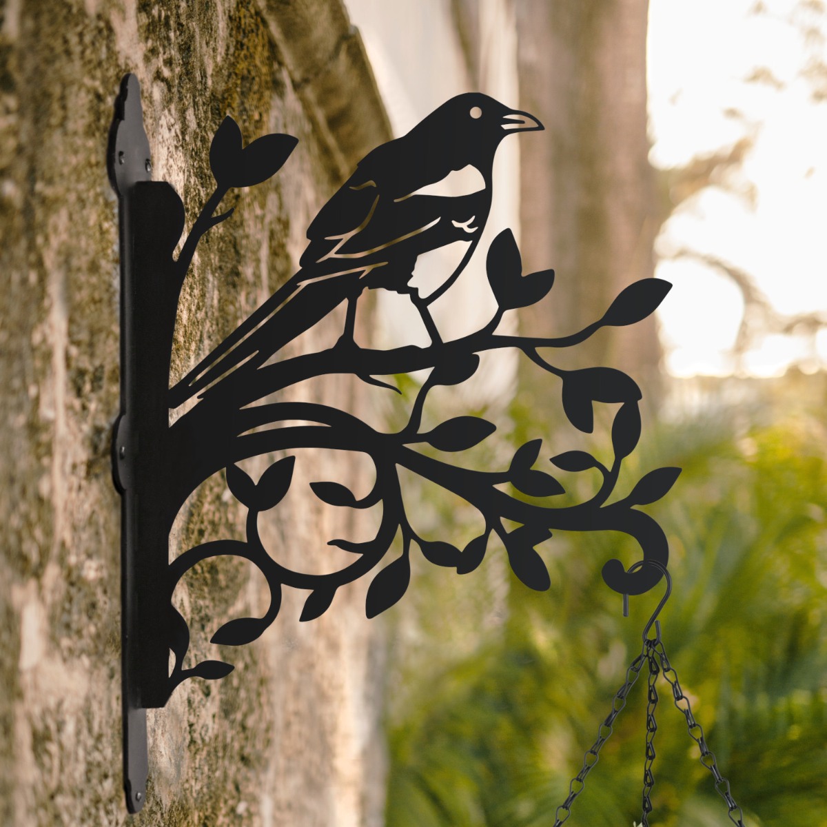 Magpie & Branches Iron Hanging Basket Bracket