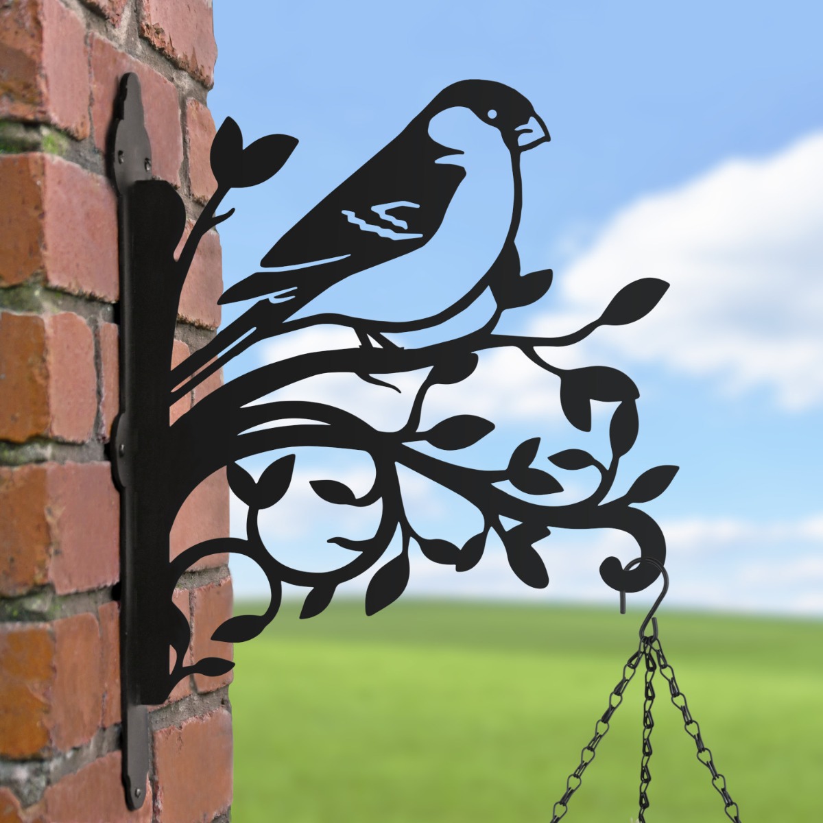 Bullfinch & Branches Iron Hanging Basket Bracket