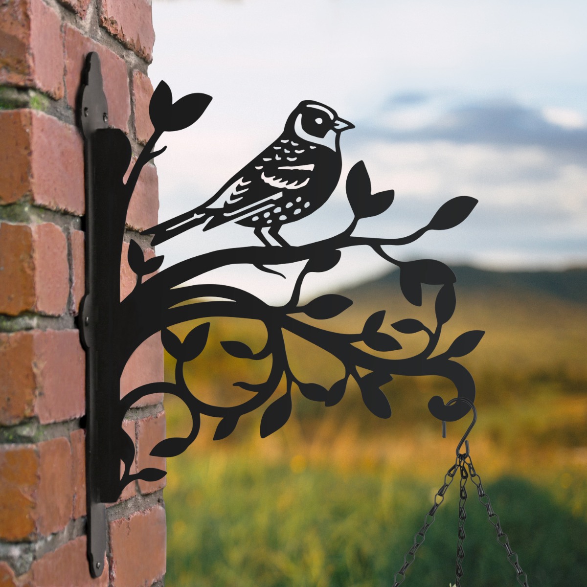 Brambling & Branches Iron Hanging Basket Bracket