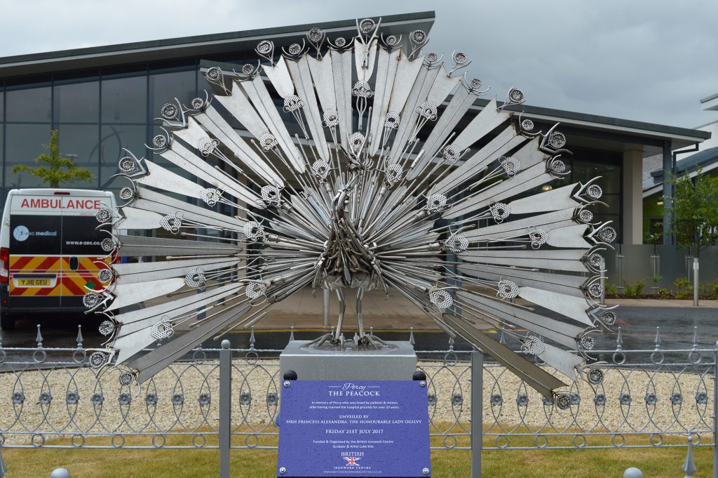 Percy The Peacock Sculpture