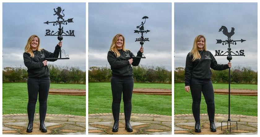 Three Weathervane Sizes