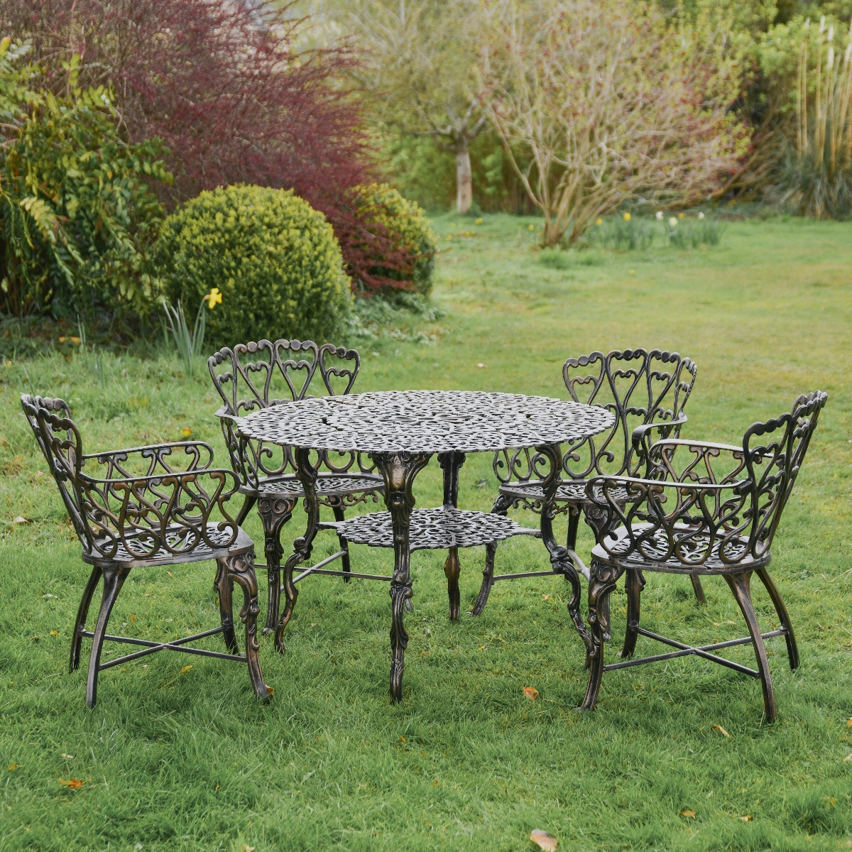 "Hearts Desire" Antique Bronze Furniture Set