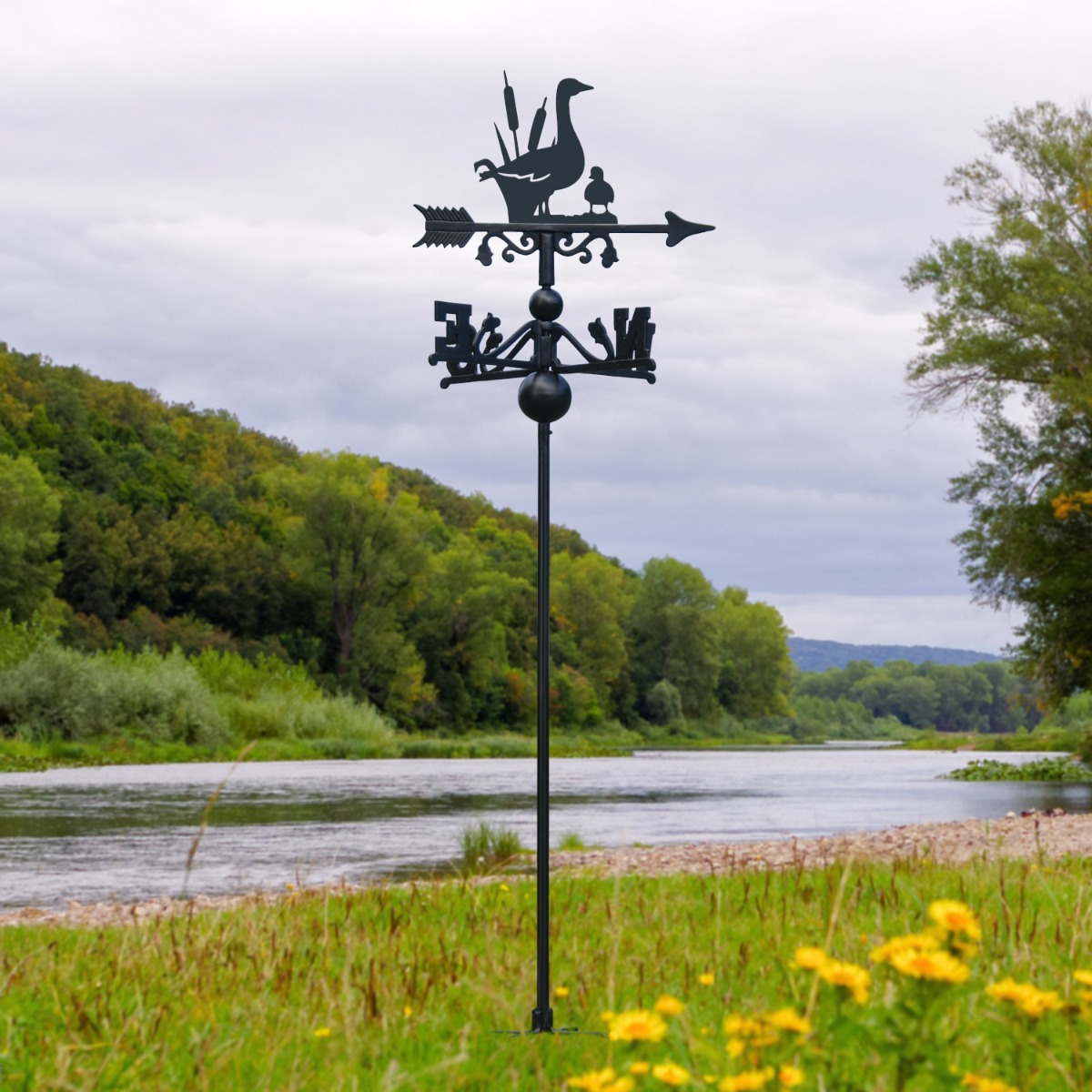 Freestanding Geese Weathervane
