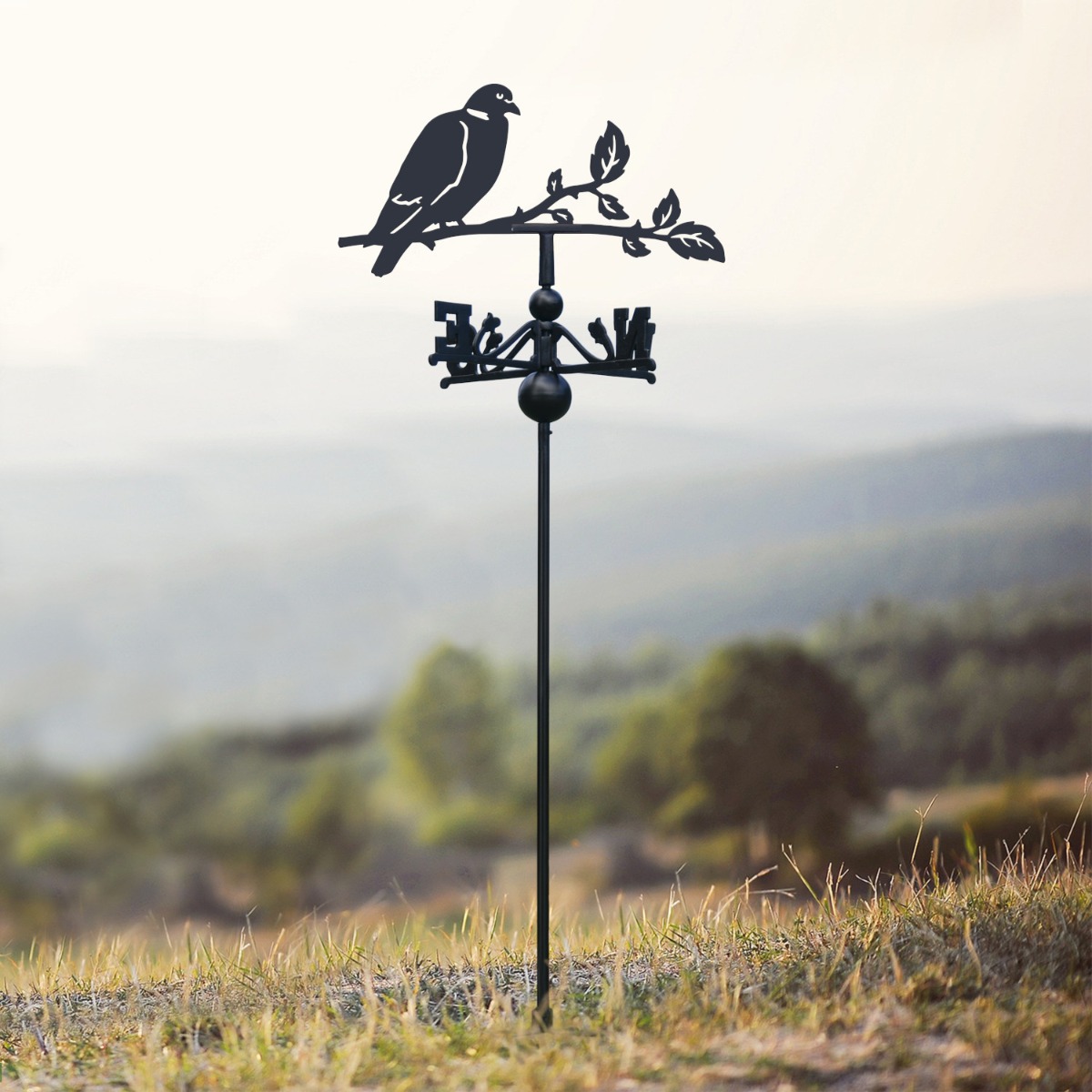 Freestanding Wood Pigeon Weathervane