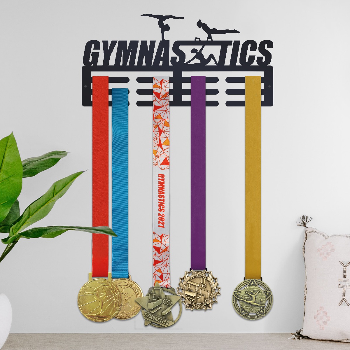 "Female Gymnasts" Sport Medal Hanger