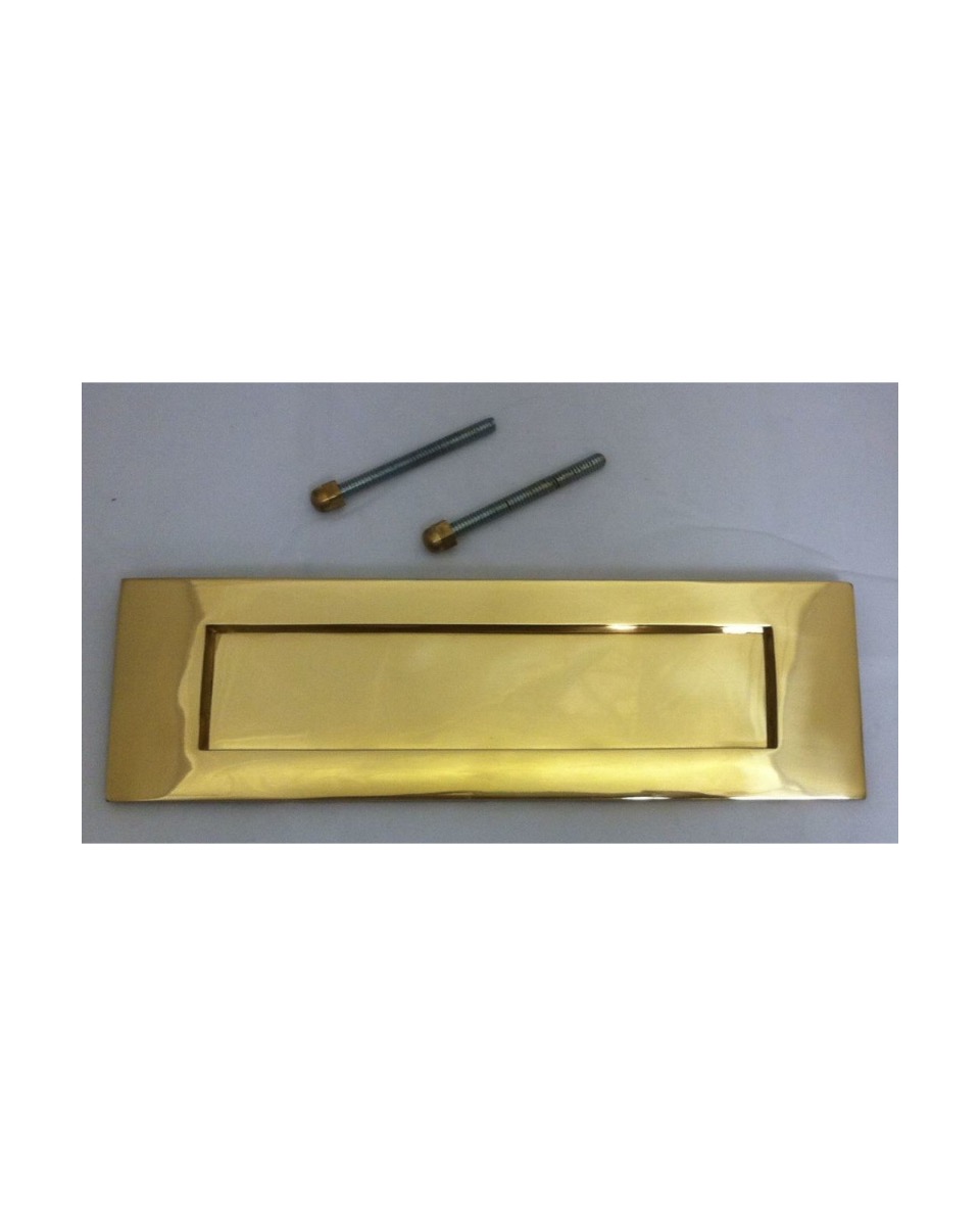 Victorian Style Polished Brass Letterbox