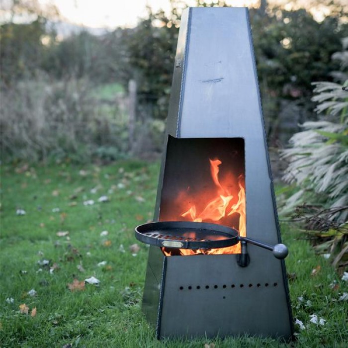 Contemporary Chimenea with Swing Arm…