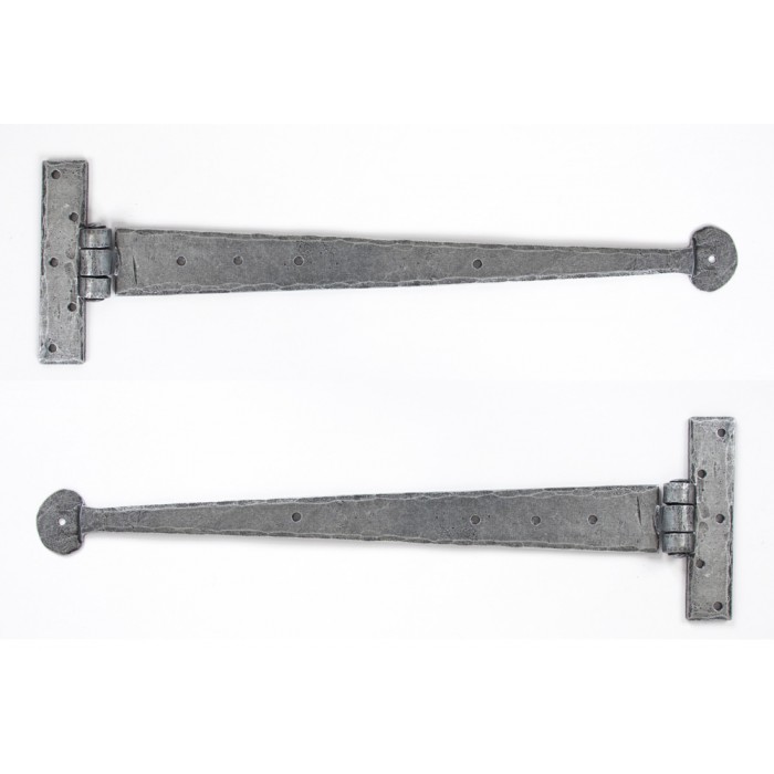 Pewter Round Ended Tee Hinge - 18"