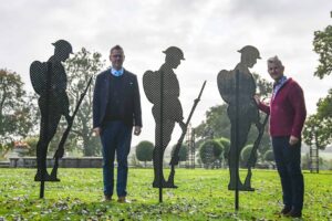 John Champion and Clive Knowles with the Soldiers