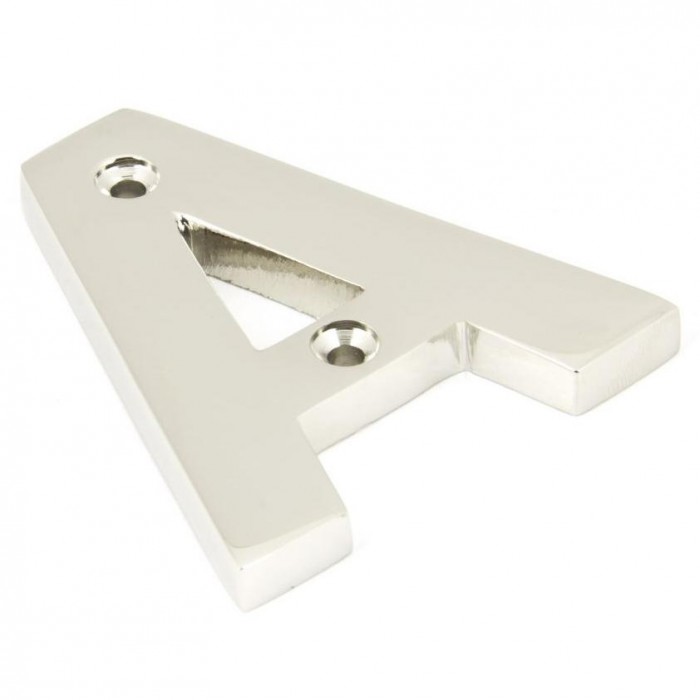Polished Nickel Screw Fix Letters - 3 Inch