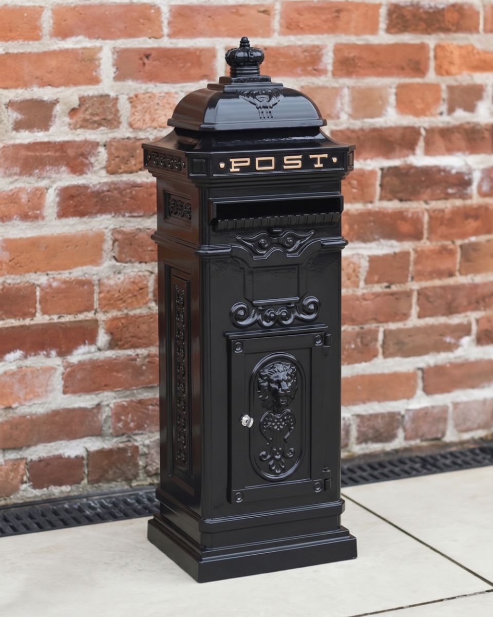 ‘Buckingham’ Deluxe Black Camden Free Standing Post Box