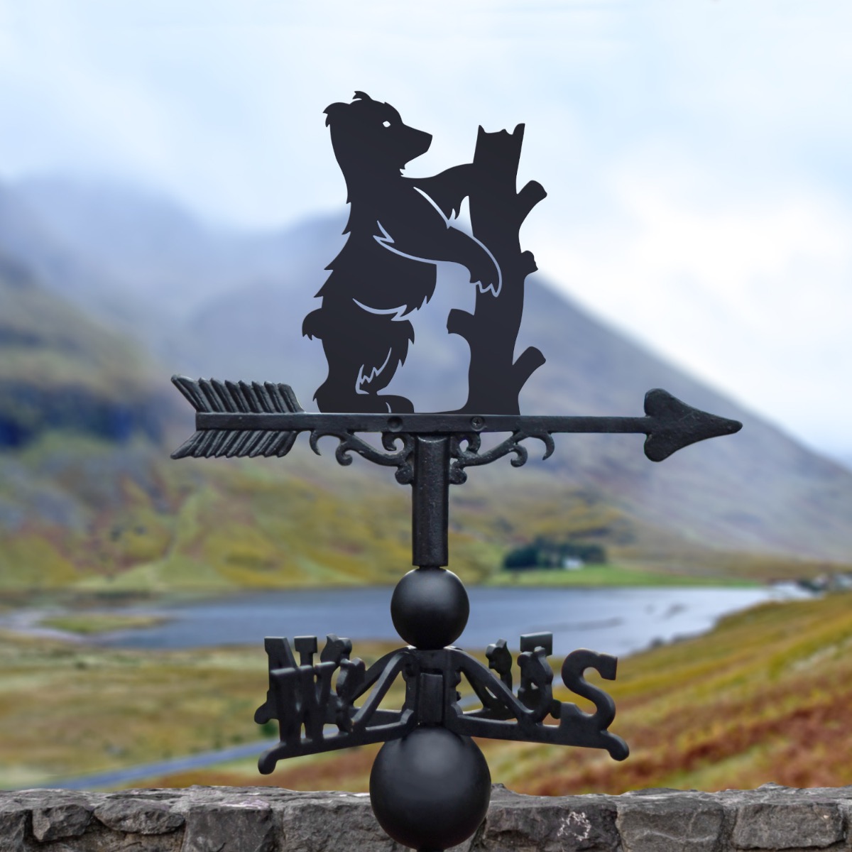 Cast Iron & Steel Woodland Bear Weat…