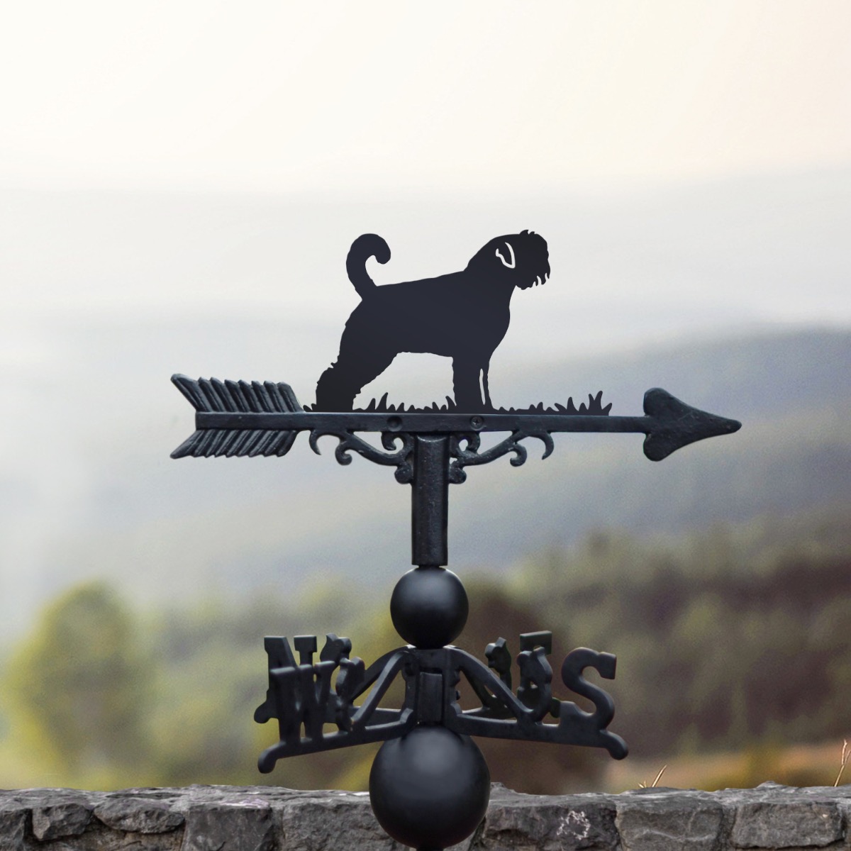 Cast Iron & Steel Bouvier des Flandres Weathervane