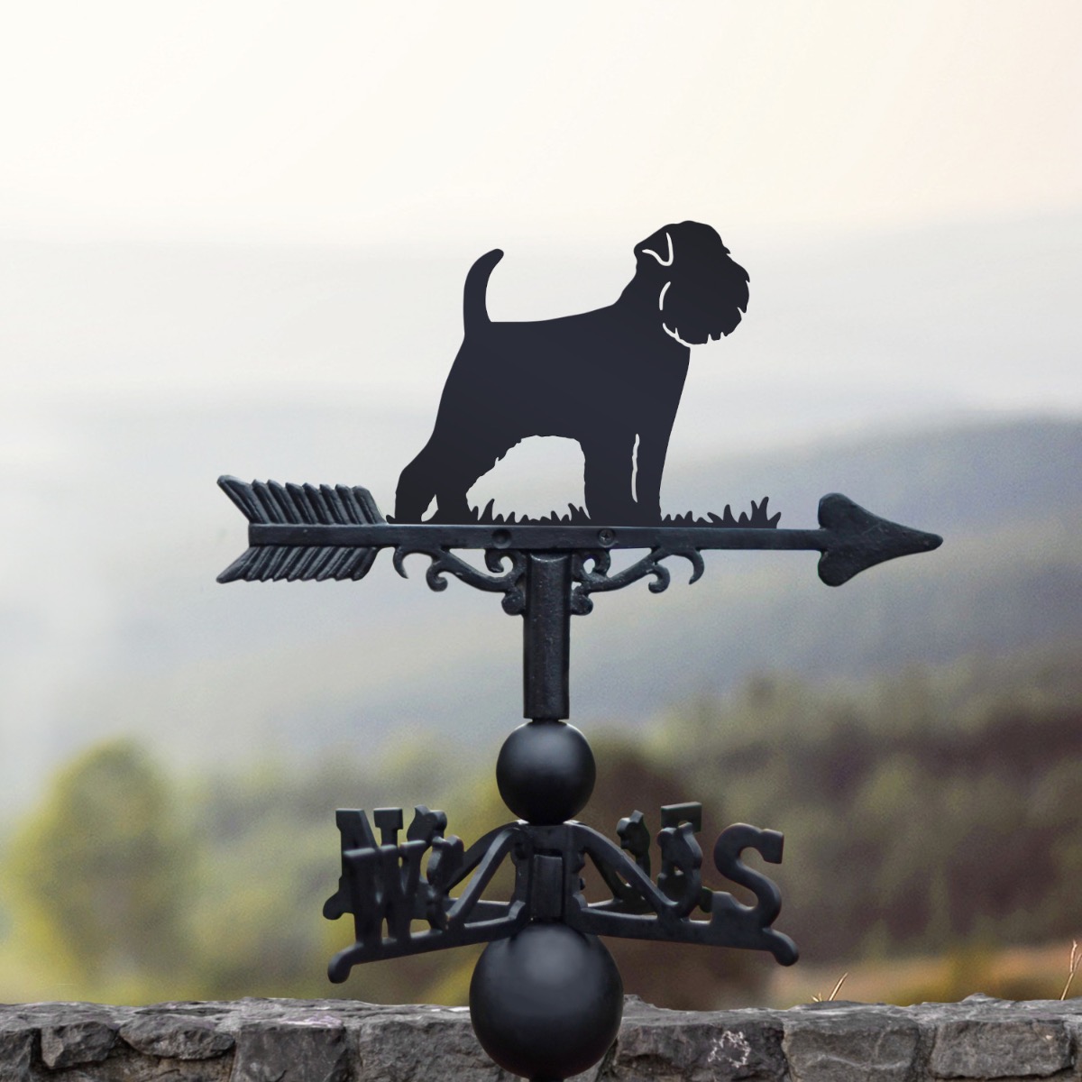 Cast Iron & Steel Brussels Griffon Weathervane