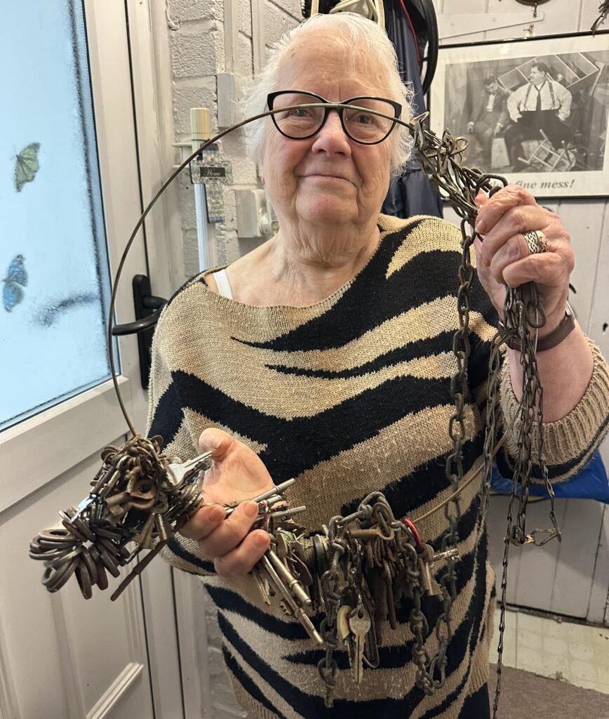 Ruth With Her Donated Keys