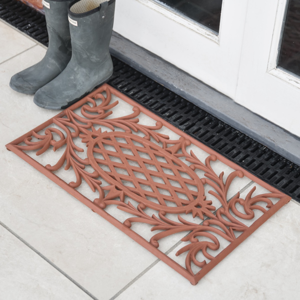 Cast Aluminium "Burr" Rustic Doormat