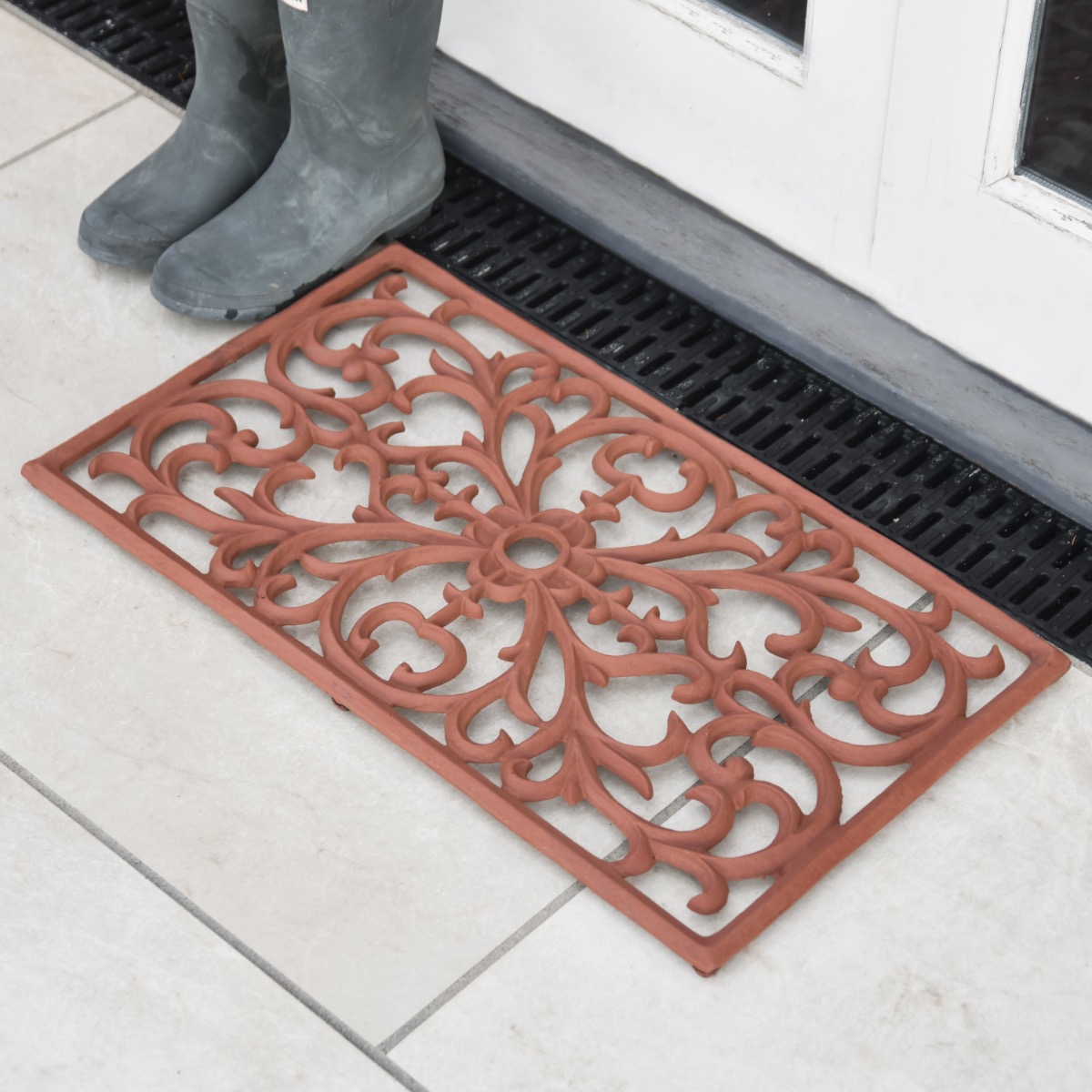 Cast Aluminium 'Clarence' Rustic Doormat