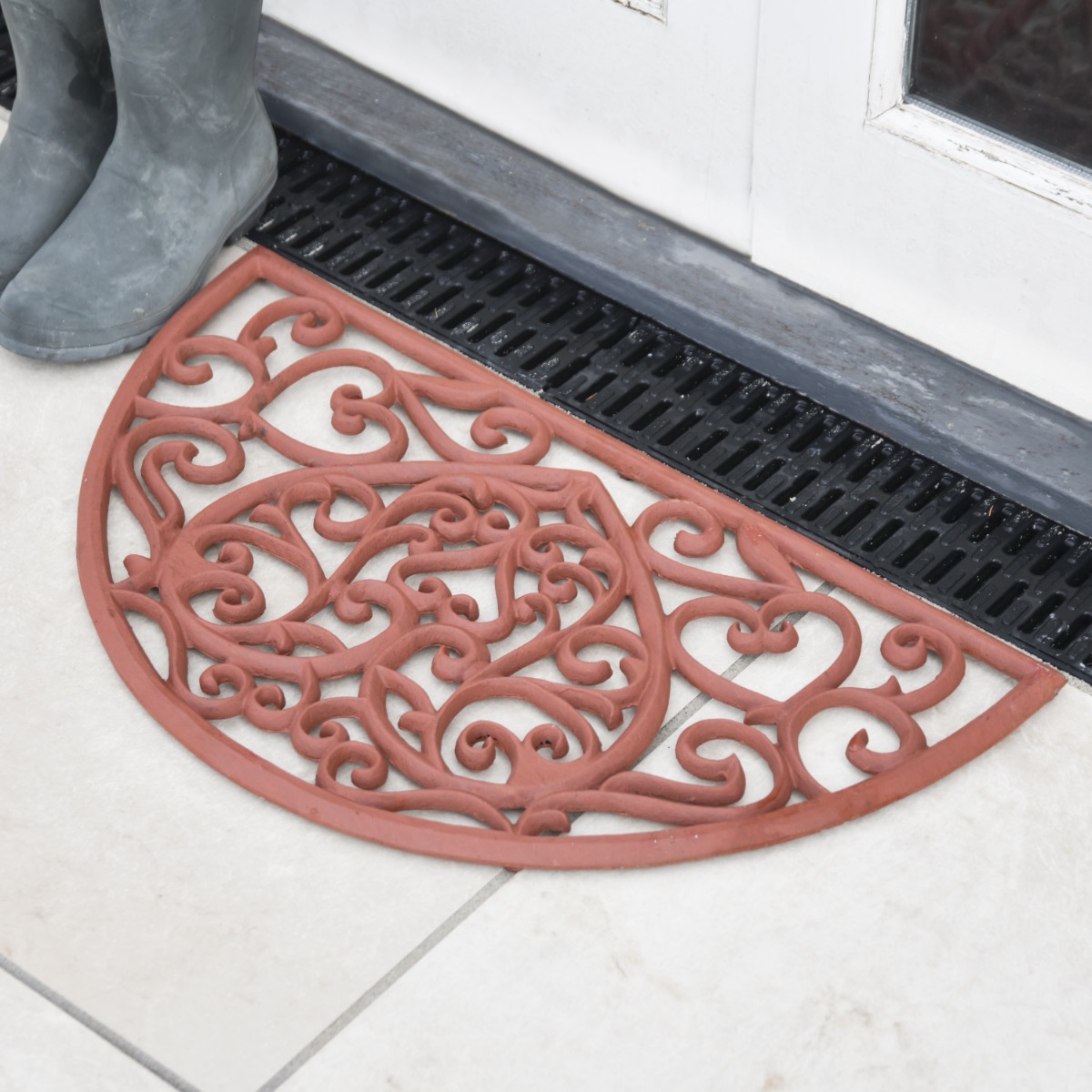 Cast Aluminium "Intertwined" Rustic Doormat