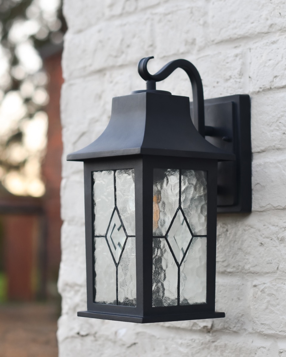 Classic Matte Black "Ramsey" Suspended Wall Lantern