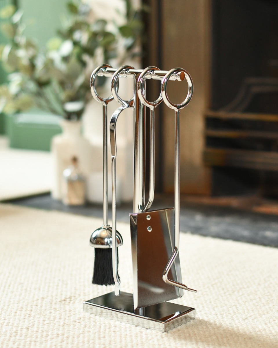 Silver Contemporary Loop Handle Companion Set
