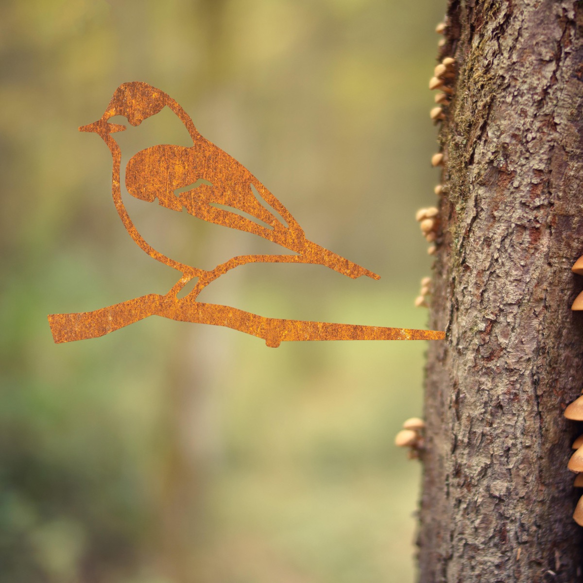 Steel Blackcap Tree Spike In Rustic