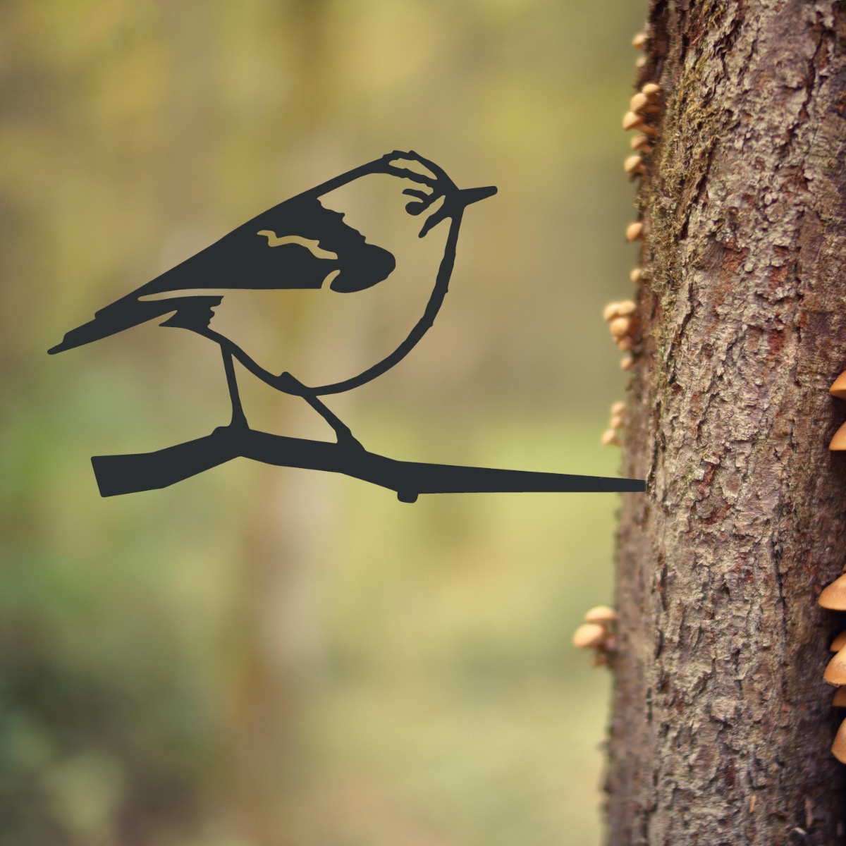 Steel Goldcrest Tree Spike In Black