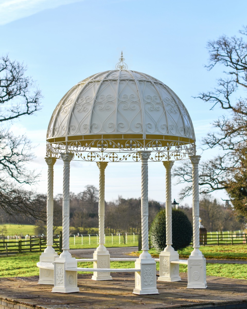 "Electra's Edifice" Cream Gazebo
